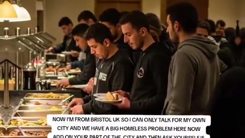 UK Migrant Buffets - A Military-Style Feast to the Sound of a Trumpet