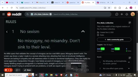 Banned From Every Day MIsandry Sub Reddit For Generalising Women