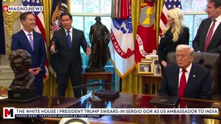 🇺🇸 President Donald Trump Hosts Swearing-In Ceremony for Sergio Gor as U.S. Ambassador to India