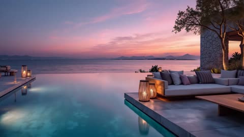Chillout Beats at the Villa Deep House Ambient Chill for Serene Ocean Views