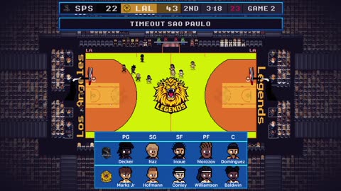 Green Hoopland Season 1: #8 Sao Paulo Serpants @ #1 Los Angeles Legends Playoffs Round 1 Game 2