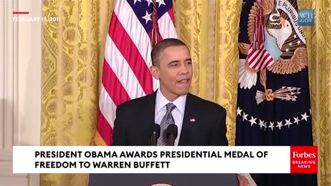 FLASHBACK: Warren Buffett Presented Presidential Medal Of Freedom By President Obama