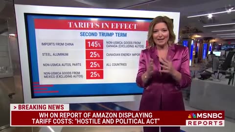 Trump 'clearly angry' at Amazon for move to display tariff cost next to products