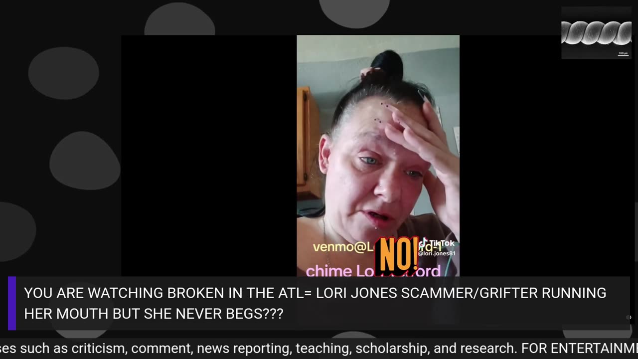 LORI JONES TT SCAMMER-RECIPTS ON YOUR GRIFT/BEG FOR CASH