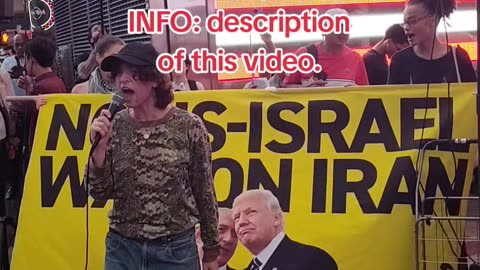 "STOP THE WAR ON IRAN!" will be TODAY in NYC.