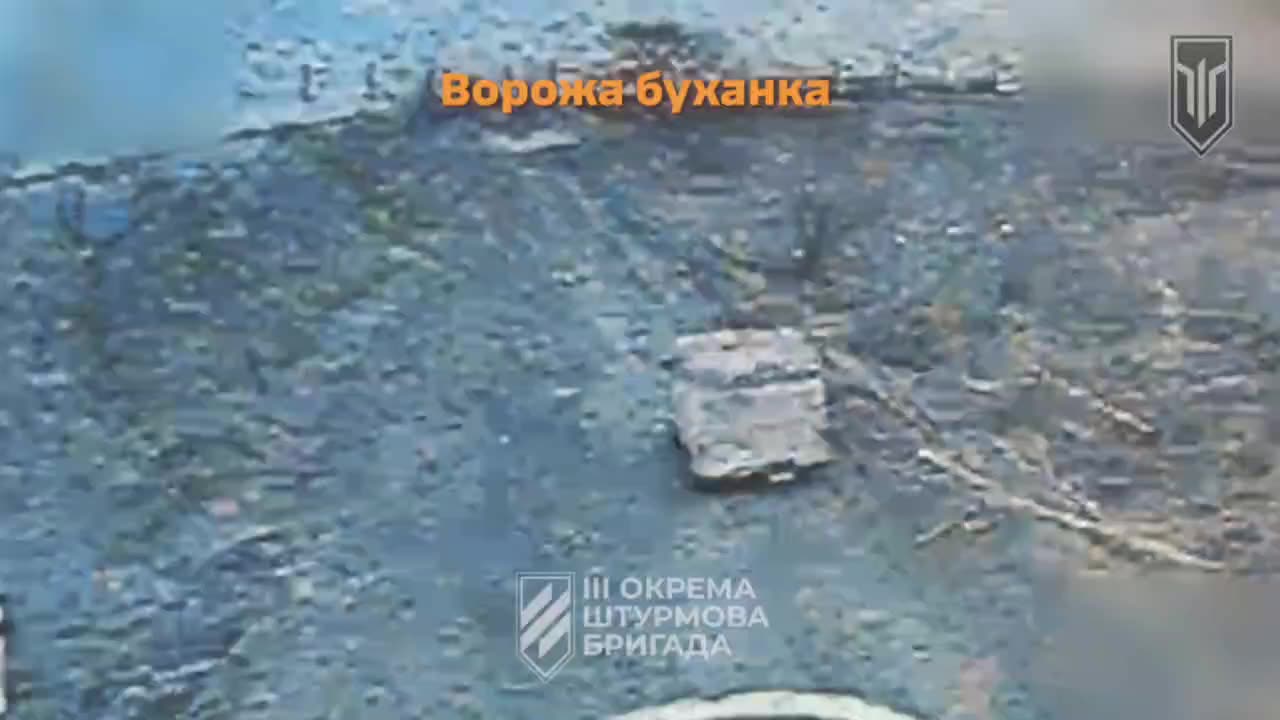 Russian Soldiers Collide While Running in Circles From Drone