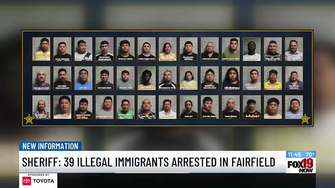 39 illegal immigrants arrested at nightclub in Butler County, Ohio, Sheriff says