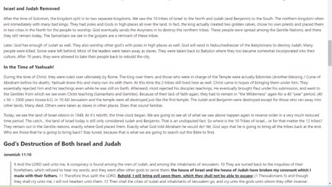 109 Replacement Theology- Who is Israel Today