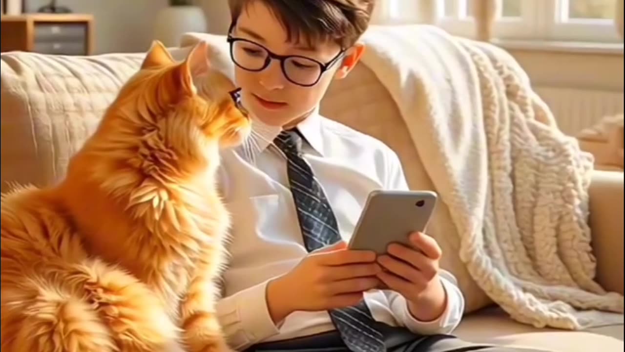 Cat again steal baby but it's totally different way #baby #storytelling #funny