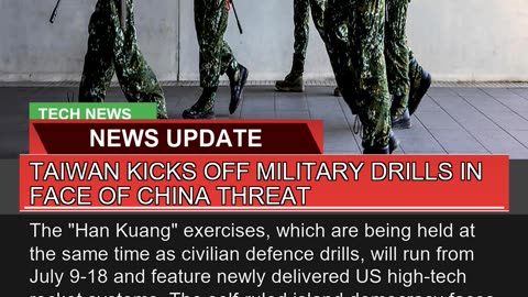 Taiwan Kicks Off Military Drills in Face of China