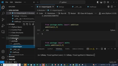 6.1 Import Modules And Packages In Python Krish Naik ML