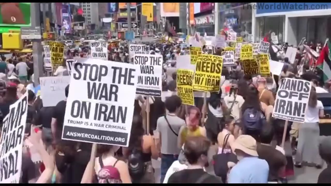 The rallies, are peacefully taking place in Times Square and in cities across the country.