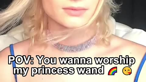 POV: You wanna worship my princess wand 🌈 😘
