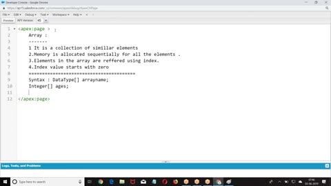 Salesforce Apex Videos-26. Arrays