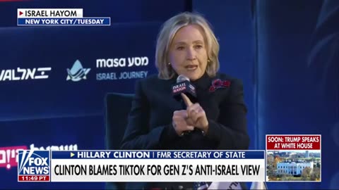 Hillary Clinton Blames TikTok For GenZ Anti-Israel Views