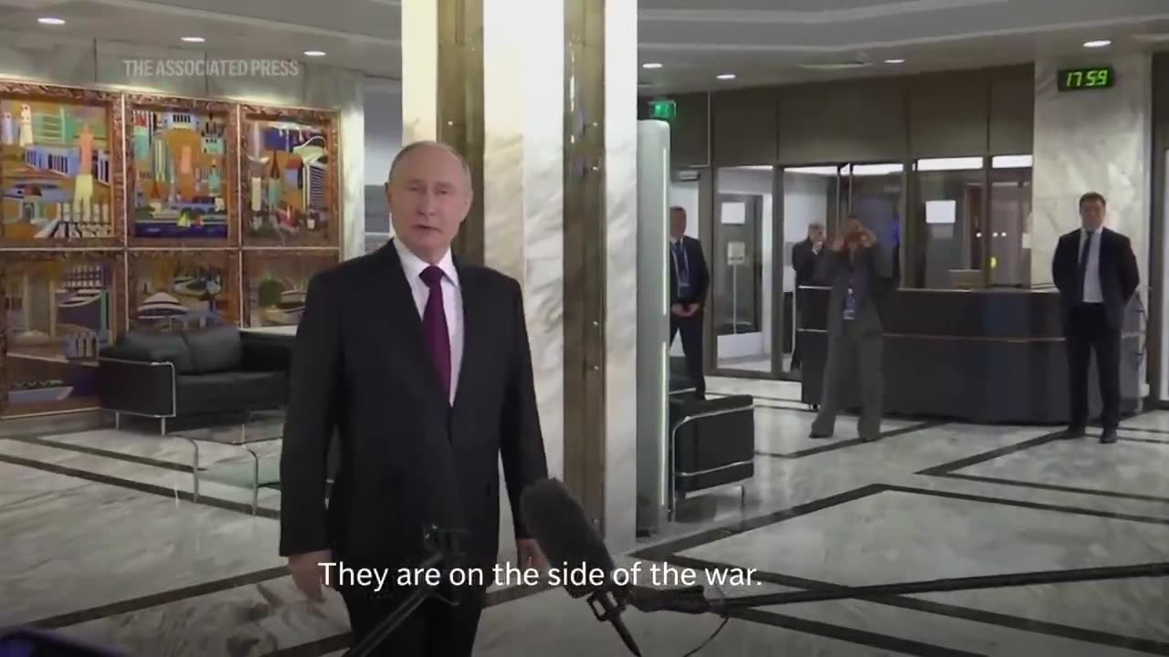 PUTIN: “If Europe suddenly wants to wage war with us, and starts it, we are ready right away.”