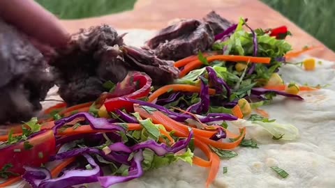 Cooking beef ribs in mud soil in nature 🥩🔥💦🌲