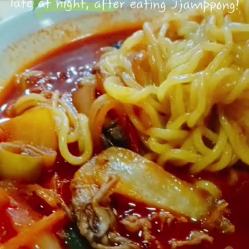 Food) 경기 광주 짬뽕집/ I came back from Gyeonggi-do, Gwangju, late at night, after eating Jjamppong!