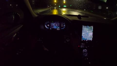 2024 Volvo V60 Recharge Polestar Engineered - POV Night Drive (Binaural Audio)