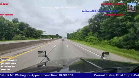 #973. Come along for the ride. The Wait for a Detroit Delivery. Pickup in Southern MI to Wi Delivery.