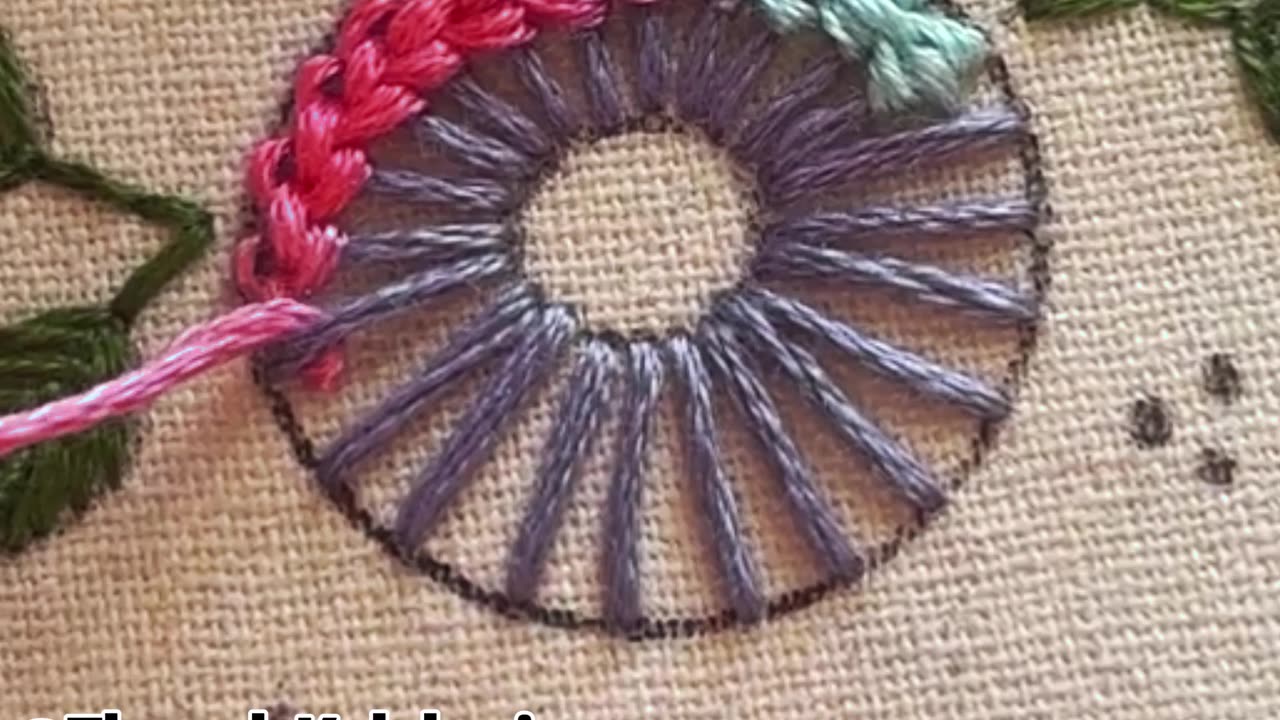 How to Make Beautiful Hand Embroidery Flower Design Tutorial for Beginners | ThreadsKalakari