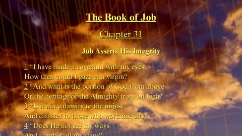 Christian Meme Video: Job Chapter 31 (07/06/2025)