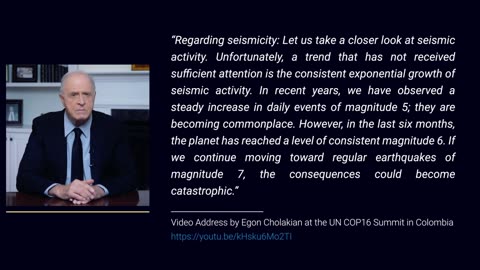 An Increase In The Number And Strength Of Earthquakes