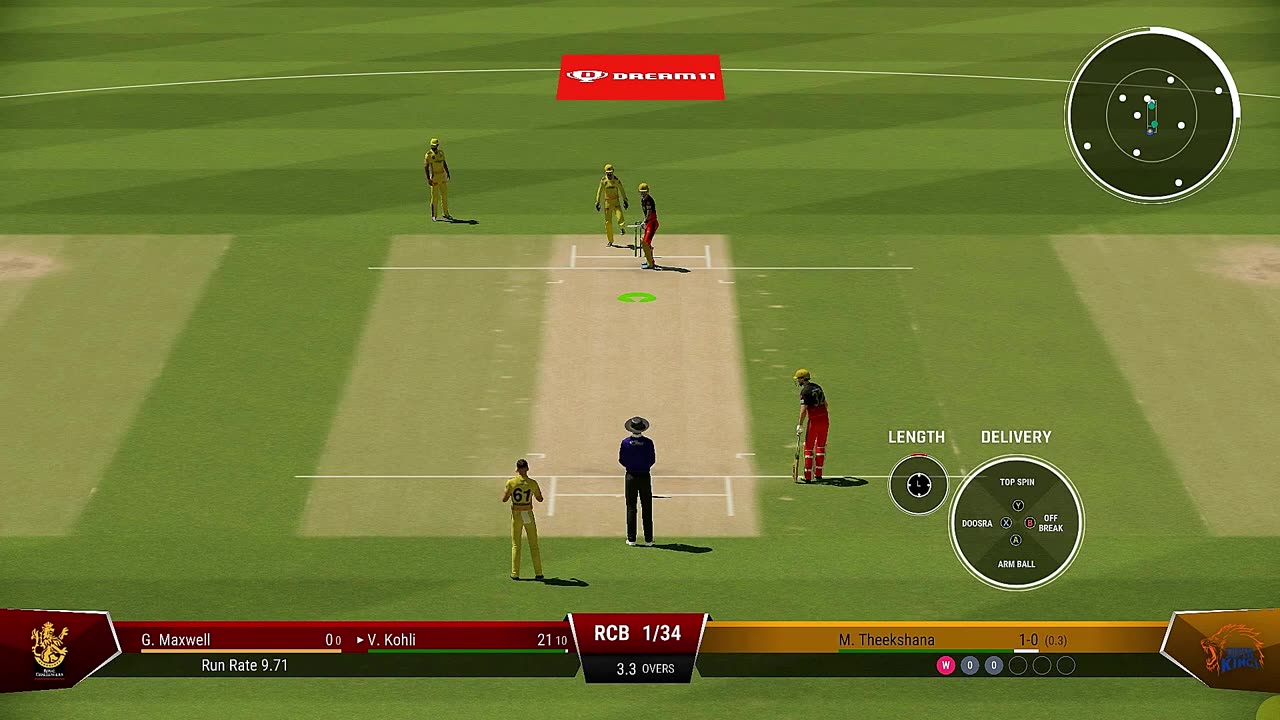 CSK VS RCB - CRICKET PC GAMEPLAY