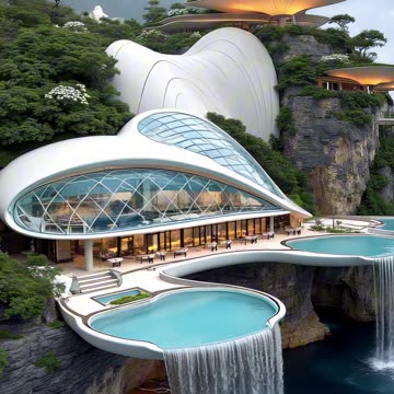 A cliffside masterpiece with cascading infinity pools and unrivaled views.