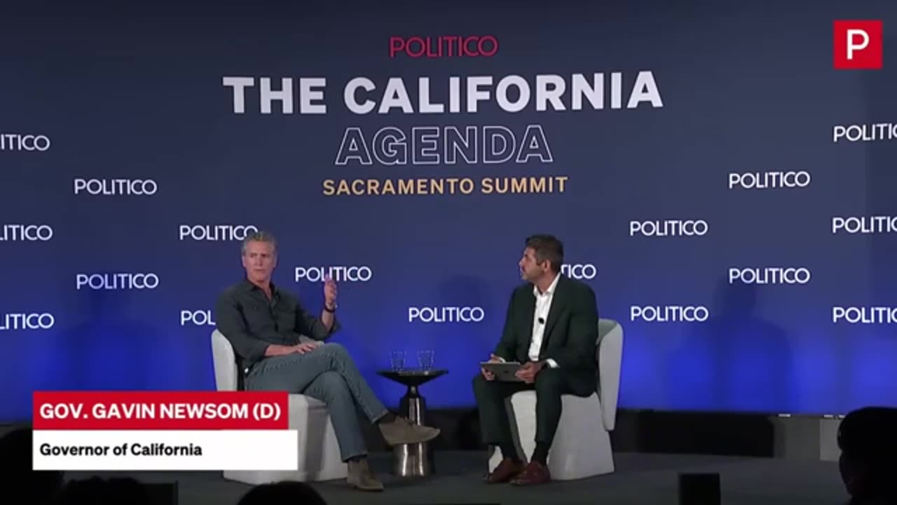 Gavin Newsom Slams Trump at Politico Policy Summit