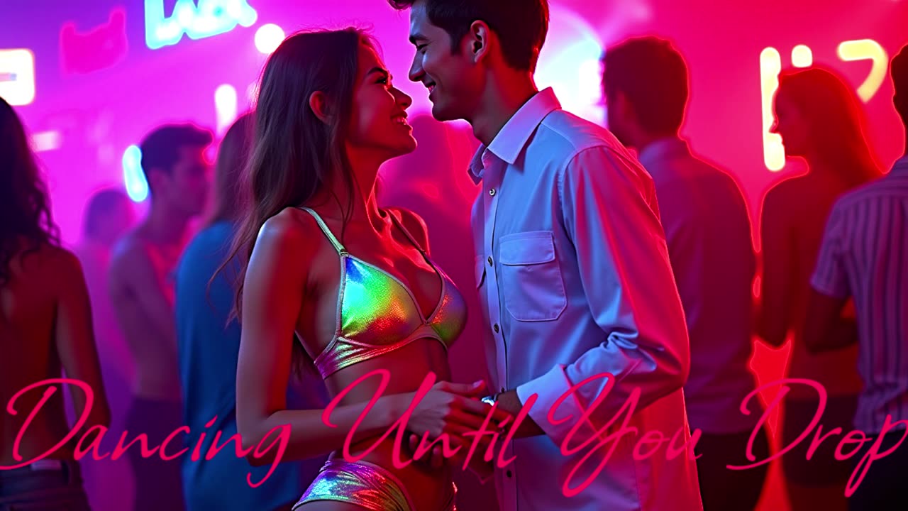 Electronic Music Song Dancing Until You Drop.