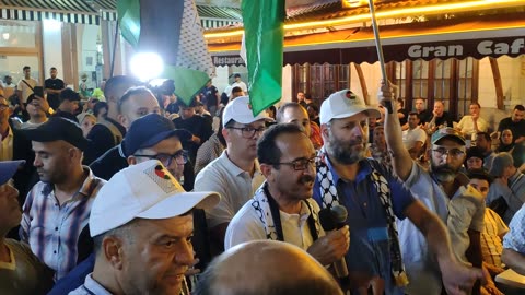 مسيرة شعبية بطنجة لدعم فلسطين ومناهضة التطبيع 28 08 2025 كلمة الرفيق جمال بالراجع