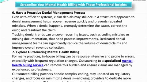 Streamline Your Mental Health Billing with These Professional Insights