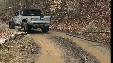 Off-Roading Adventure Deep in the Muddy Woods 2d #jeep #jeepwrangler #offroad