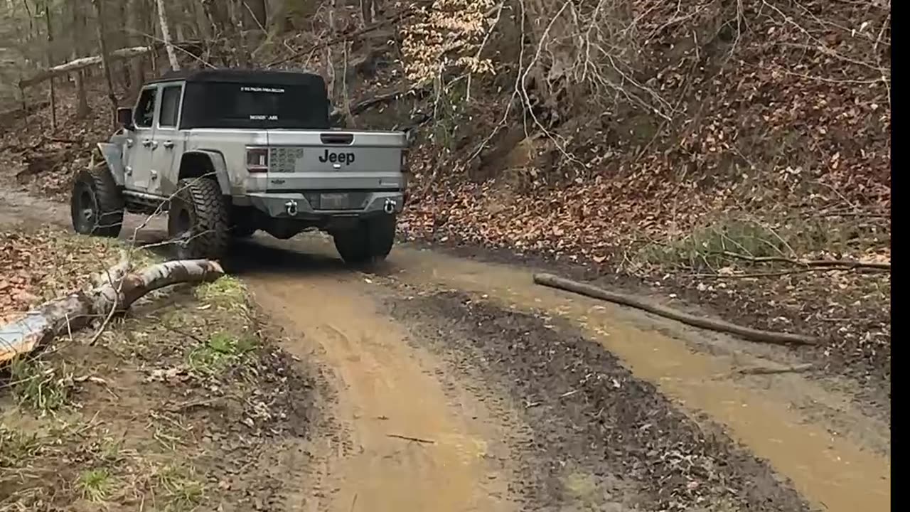 Off-Roading Adventure Deep in the Muddy Woods 2d #jeep #jeepwrangler #offroad