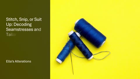 👗Thread Wars: Seamstress vs Tailor, Choose Wisely.👗