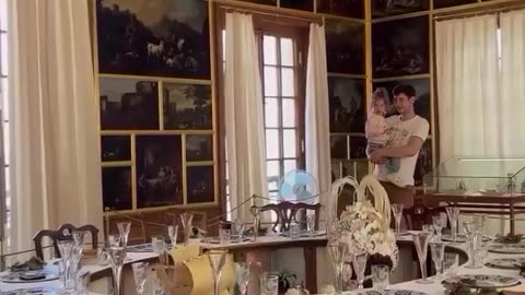 Elevator table, allowing hosts and guests to dine without the presence of servants.