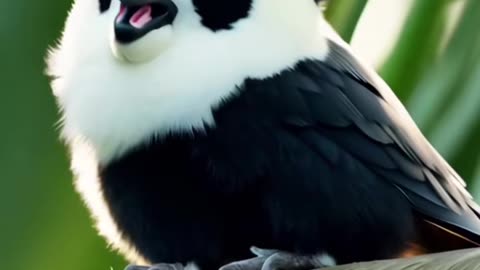 PandaBird Hybrid: The CUTEST Creature Ever? #fyp #foryoupage❤️❤️ #panda