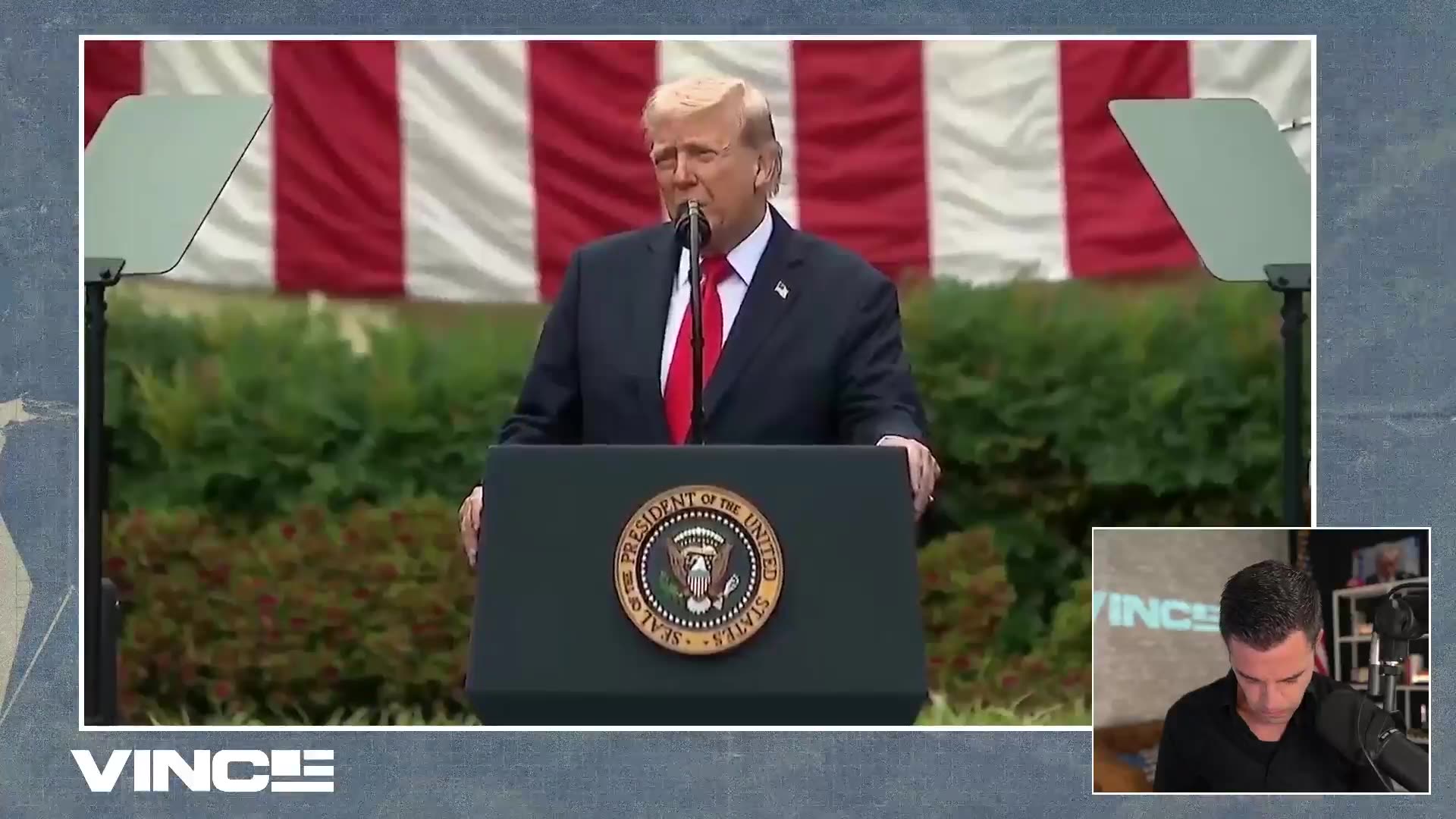 Vince Reacts Live to Trump giving Charlie Kirk the Presidential Medal of Freedom