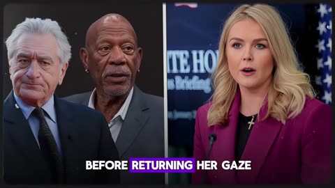 Morgan Freeman & Robert De Niro Try to INSULT Karoline Leavitt, Her Response Brings Tears to Them!