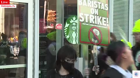 Starbucks union workers strike on Red Cup Day