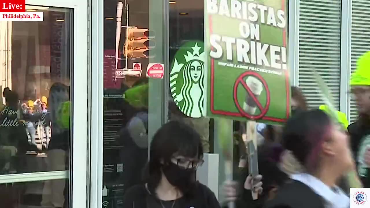 Starbucks union workers strike on Red Cup Day