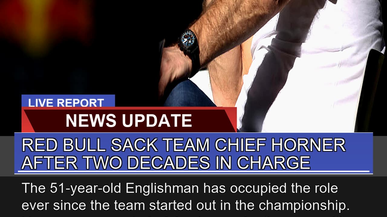 Red Bull Sack Team Chief Horner After Two Decades