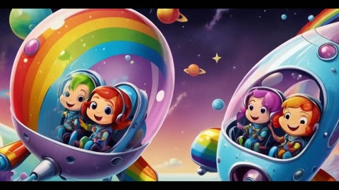 Explore with Rainbow Rocket Ride: #BlastToMars #PreschoolBeats