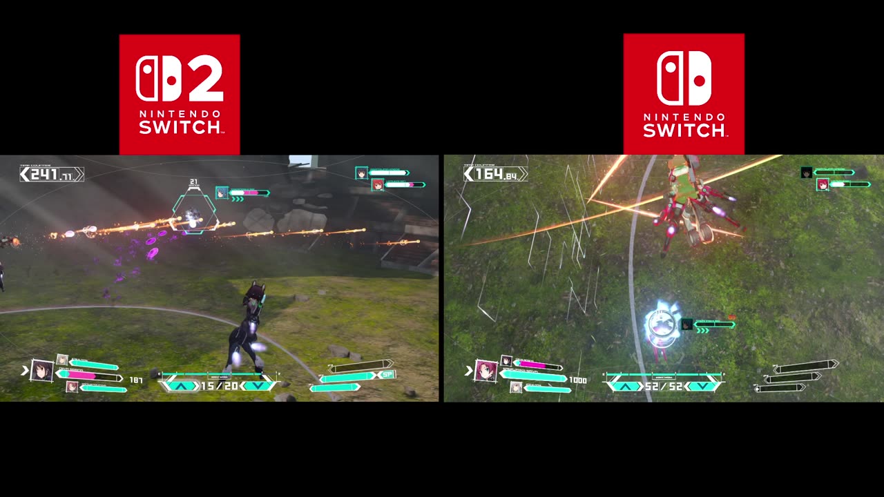 Alice Gear Aegis CS Switch 1 and Switch 2 performance comparison