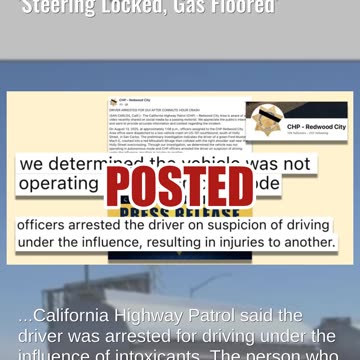 Fact Check: Video Does NOT Show 'Electric Ford Malfunction' With 'Steering Locked, Gas Floored'