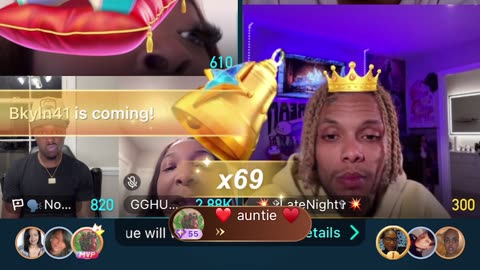 Liyah to busy live to help her momma, lines with GG and Mocha