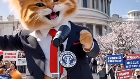 "Cats Meet Donald Trump 🐱🇺🇸 | Funny & Special Moment Together!"
