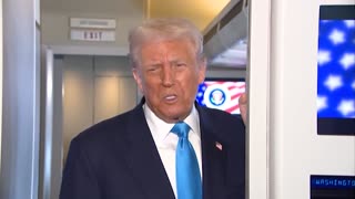 President Trump takes questions on Air Force One during Asia trip - October 29, 2025