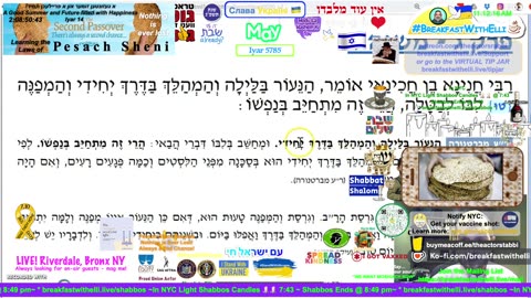 SHOW NOTES: Breakfast with Elli - FRIDAY - 9 May 2025 - 11 Iyar - 5785
